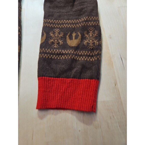 Star Wars Chewbacca Furry Face Santa Hat Adult Small Ugly Christmas Sweater - Picture 11 of 16